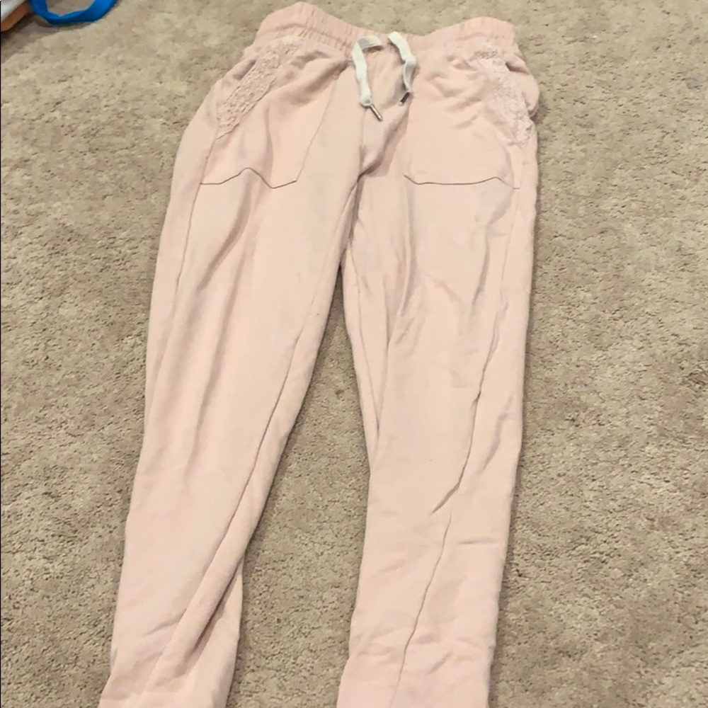 Light pink sweat pants